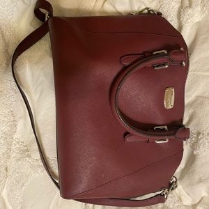 Maroon Michael Kors Purse
